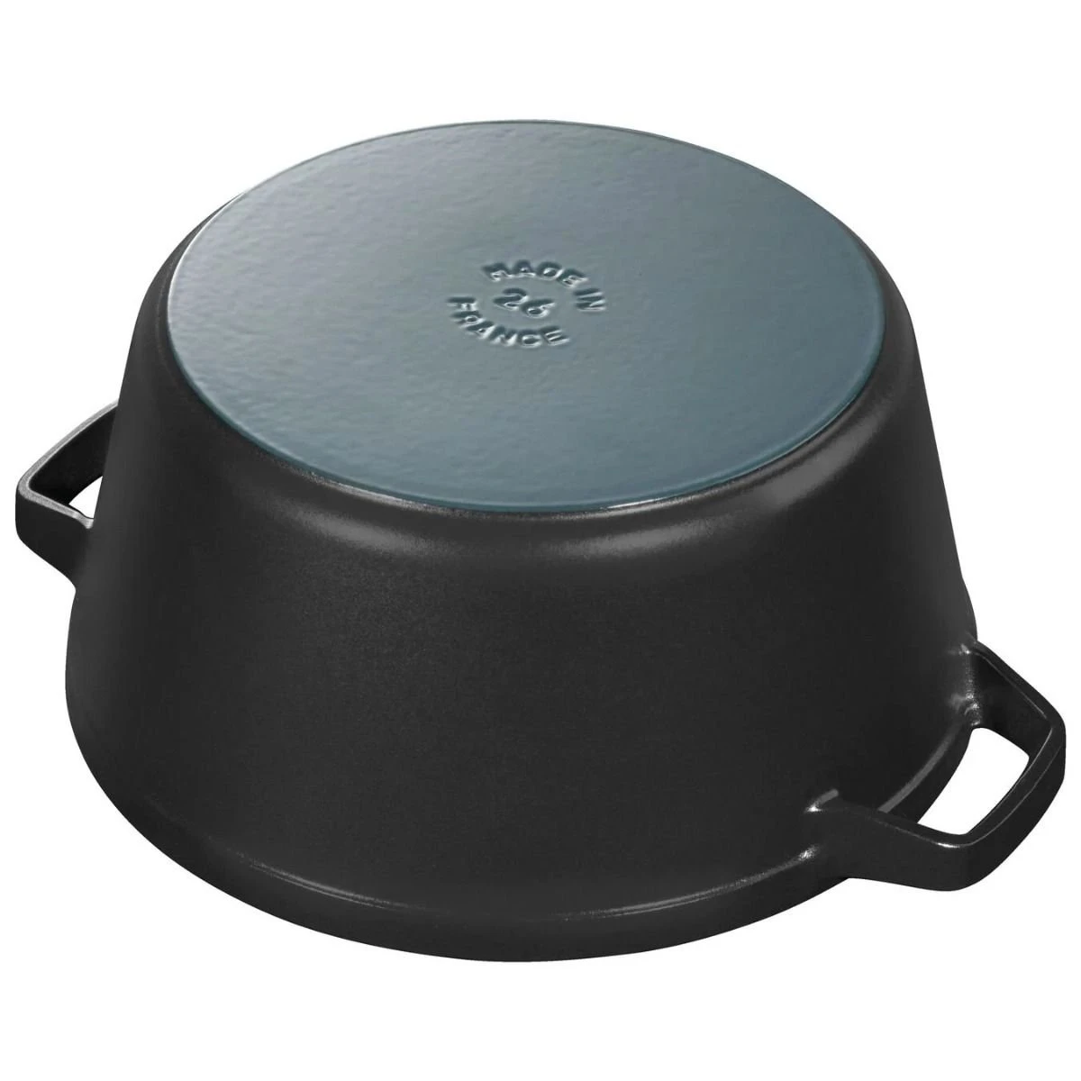 Staub Stackable Cocotte, Braiser, And Grill Pan With Lid | Black - Image 17