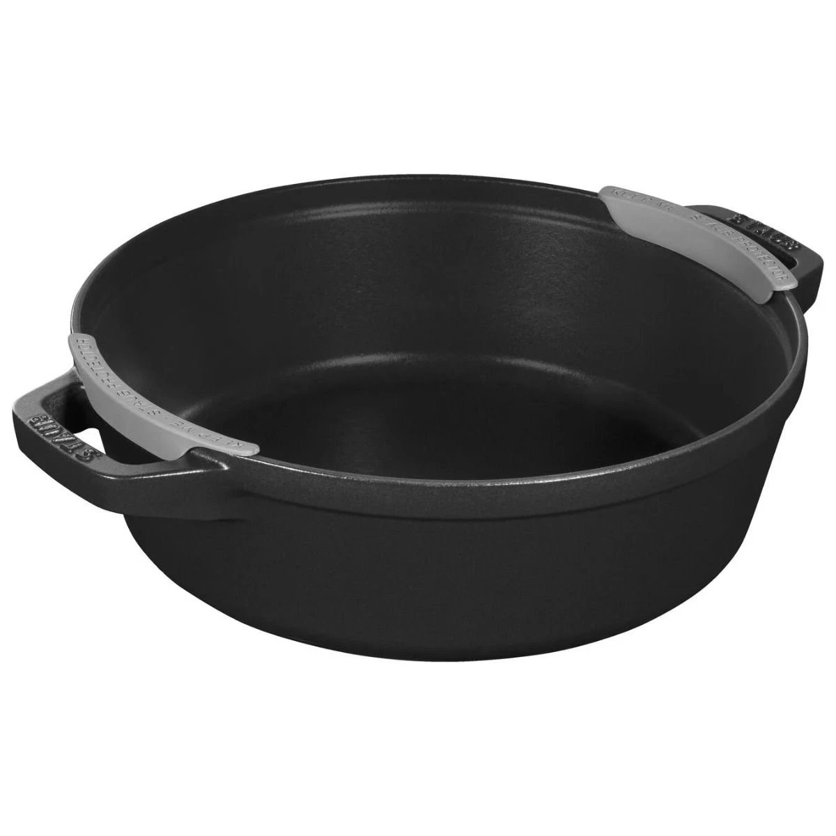Staub Stackable Cocotte, Braiser, And Grill Pan With Lid | Black - Image 18
