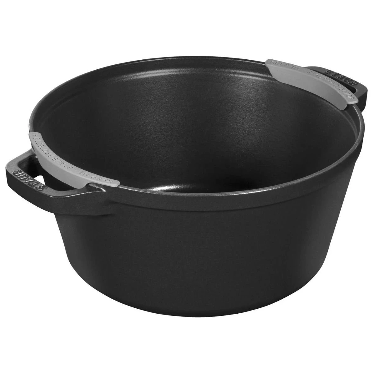 Staub Stackable Cocotte, Braiser, And Grill Pan With Lid | Black - Image 16
