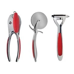 Typhoon Living Collection 3-Piece Kitchen Gadget Set | Red