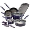 Rachael Ray Purple Gradient 14 Piece Enamel Cookware Set