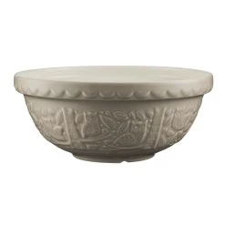 Mason Cash In The Forest S18 (2.85 Qt) Embossed Mixing Bowl | Owl (Stone)