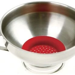 Norpro Wide Mouth Funnel With Silicone Strainer