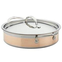 Hestan CopperBond Induction Cookware 3.5 Qt Covered Sauteuse