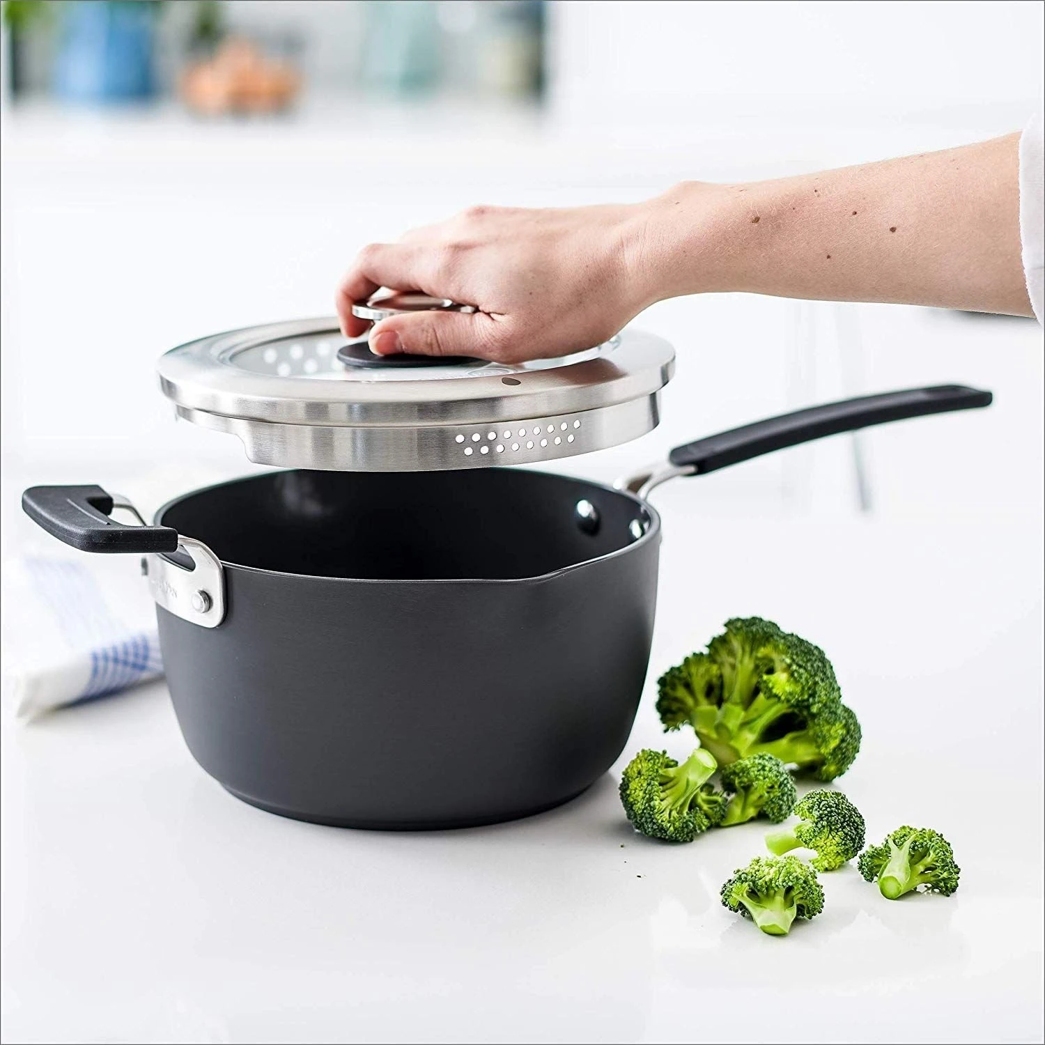 GreenPan Levels 11-Piece Nonstick Stackable Cookware Set - Image 8