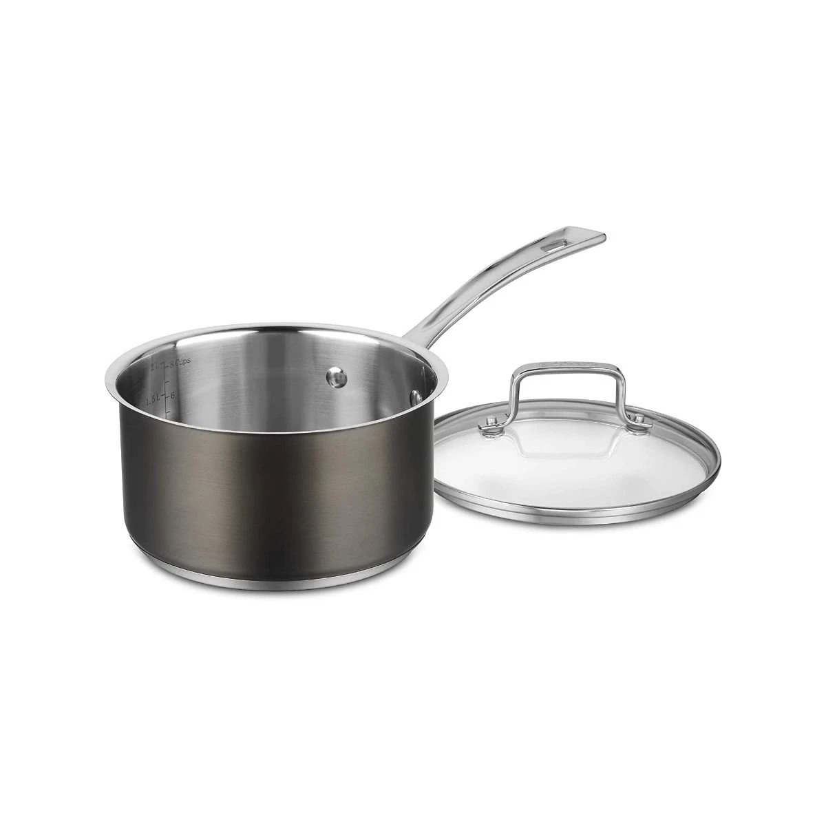 Cuisinart 11-Piece Black Stainless Cookware Set - Image 2