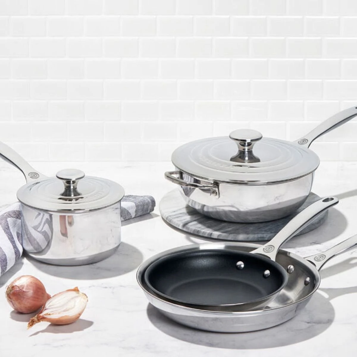 Le Creuset 6-Piece Cookware Set | Tri-Ply Stainless Steel - Image 2
