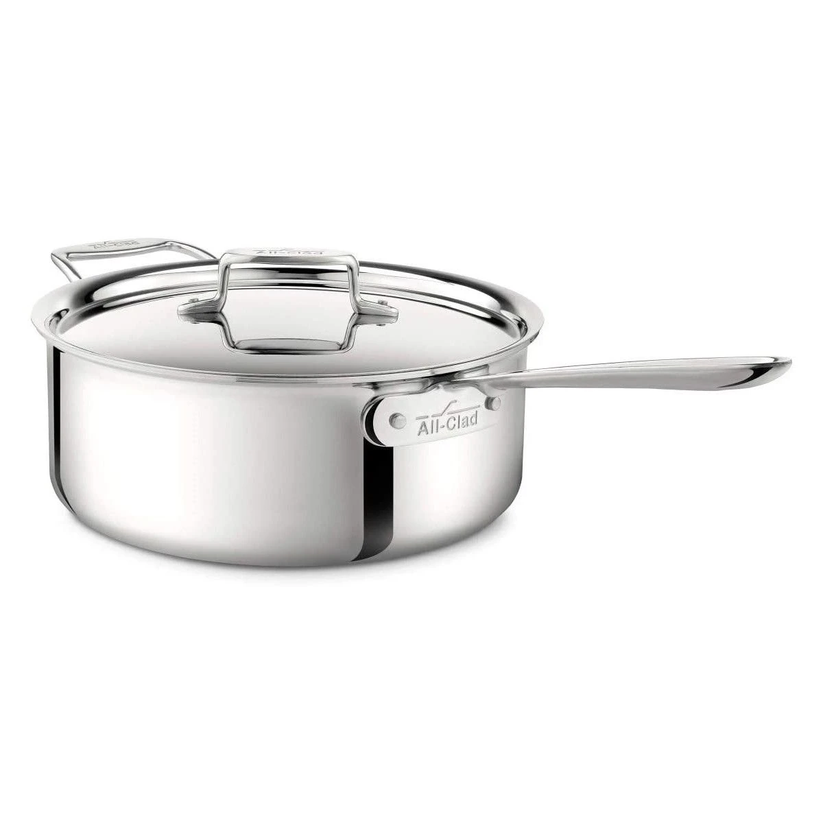 All-Clad D3 Stainless Steel Saute Pan & Lid | 6 Qt. - Image 2