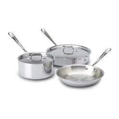 All-Clad D3 Stainless Steel Starter Cookware Set | 5-Piece