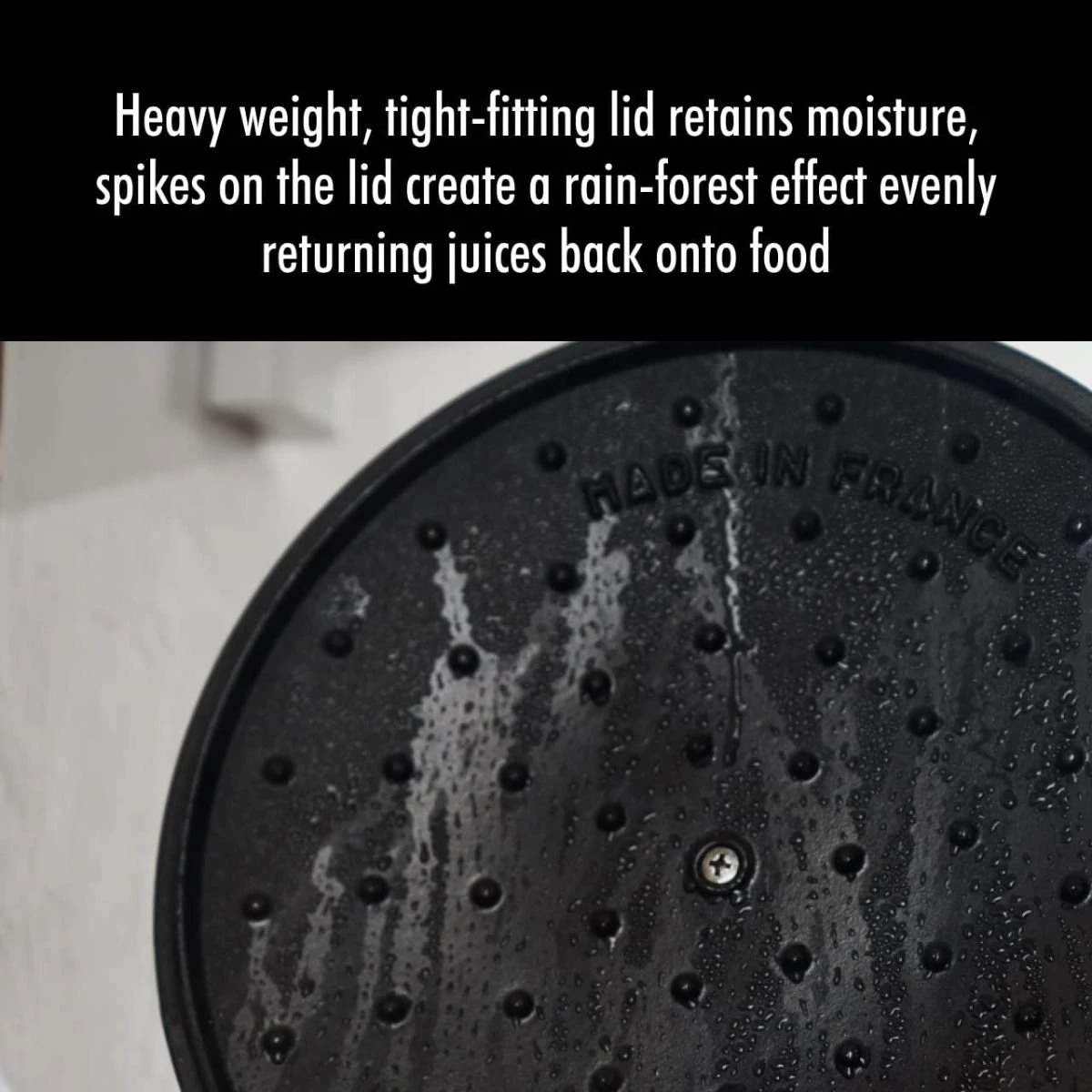 Staub Stackable Cocotte, Braiser, And Grill Pan With Lid | Black - Image 9