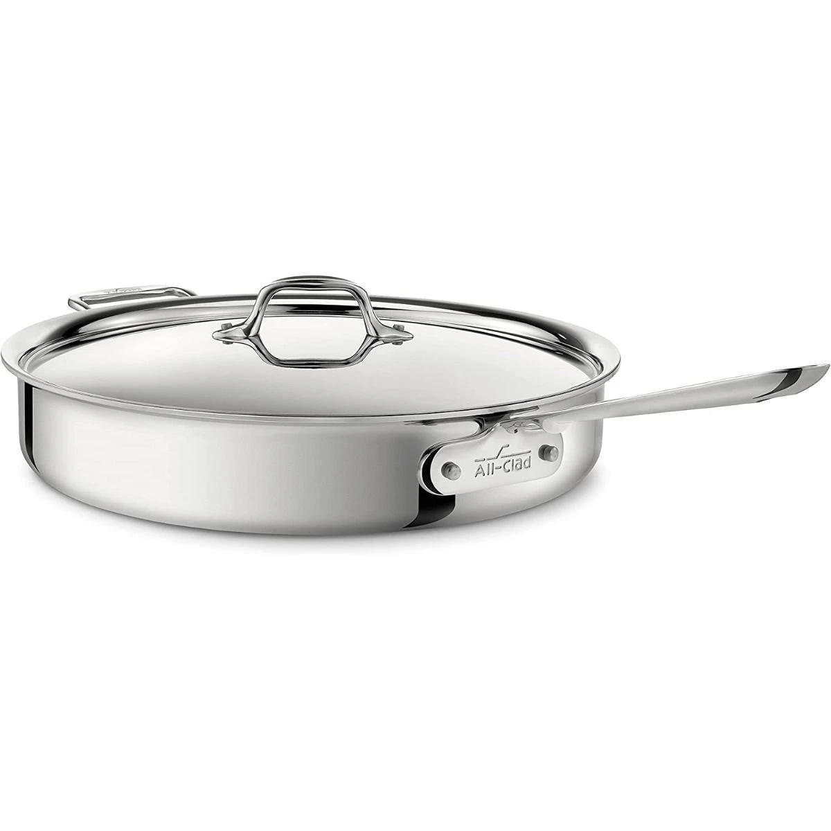 All-Clad D3 Stainless Steel 6-Quart Saute Pan With Lid