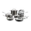 Cuisinart 11-Piece Black Stainless Cookware Set