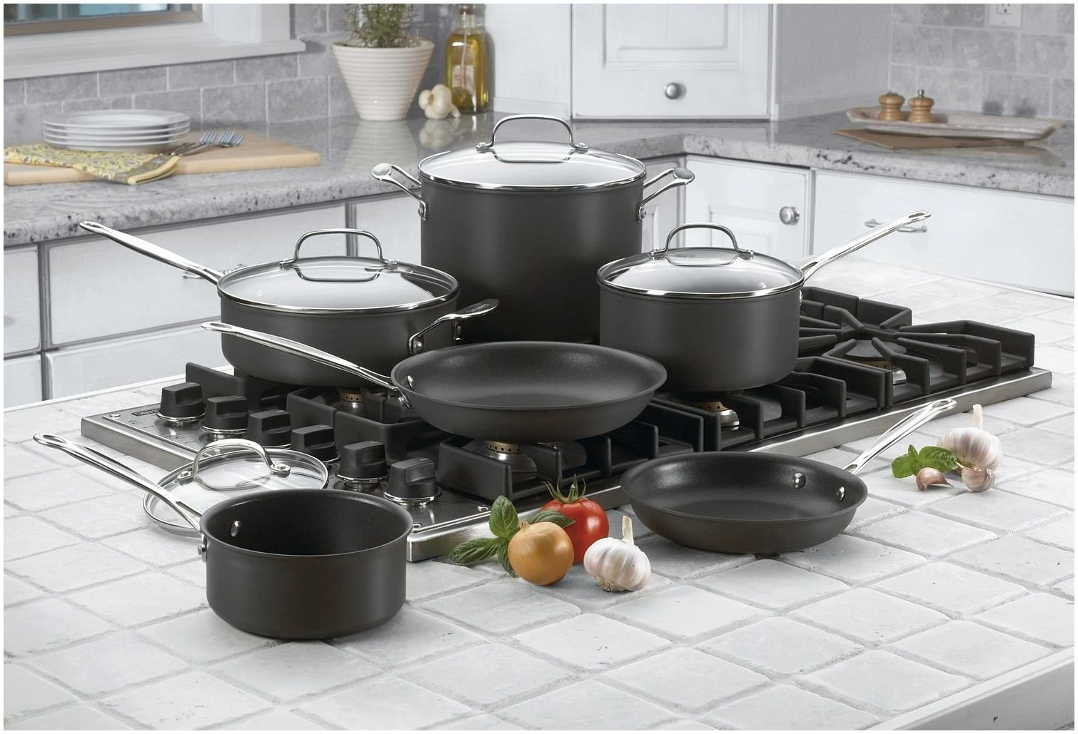 Cuisinart Chef's Classic Hard Anodized Nonstick Cookware Set | 10-Piece - Image 2