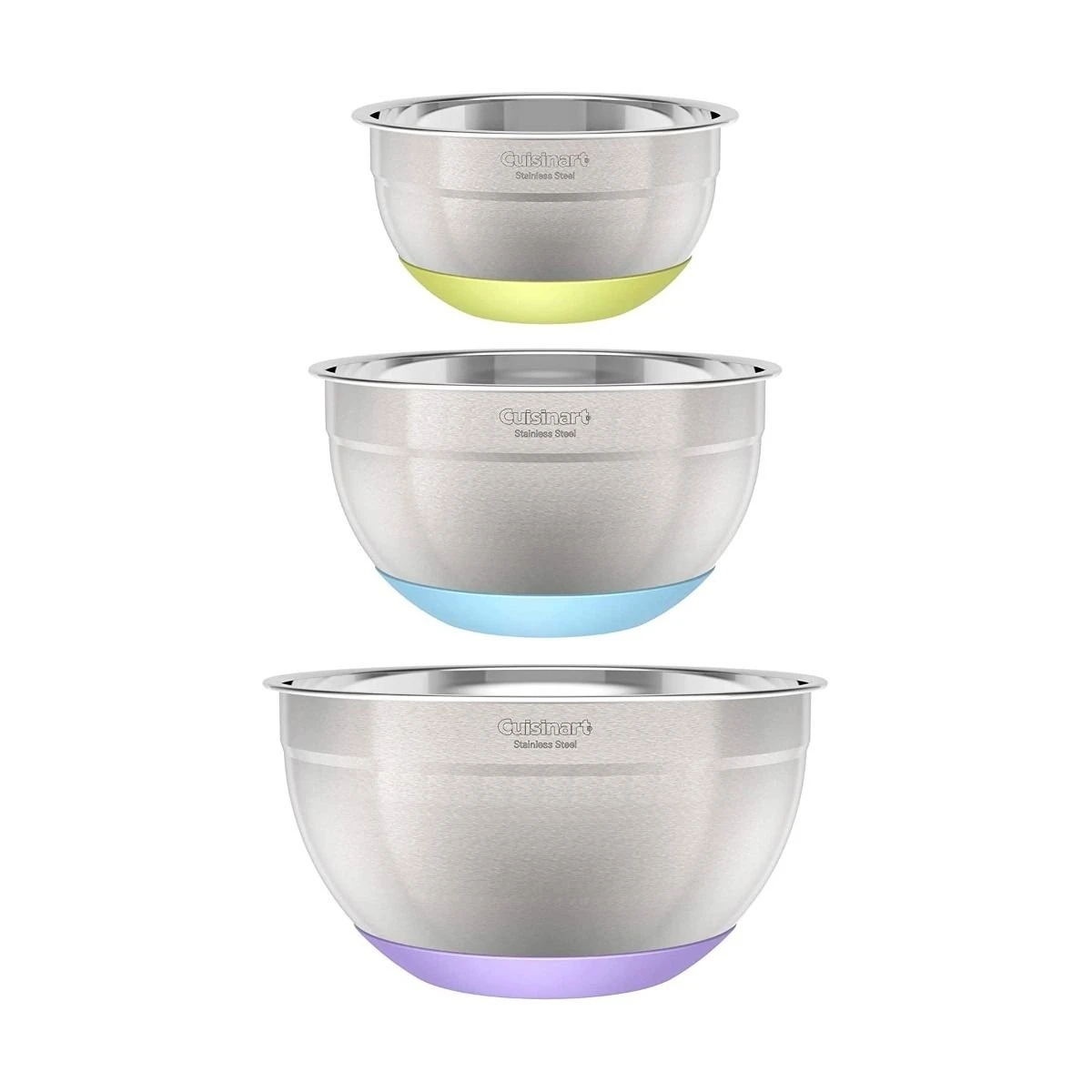 Cuisinart Stainless Steel Mixing Bowls With Non-Slip Base | Set Of 3 - Image 2