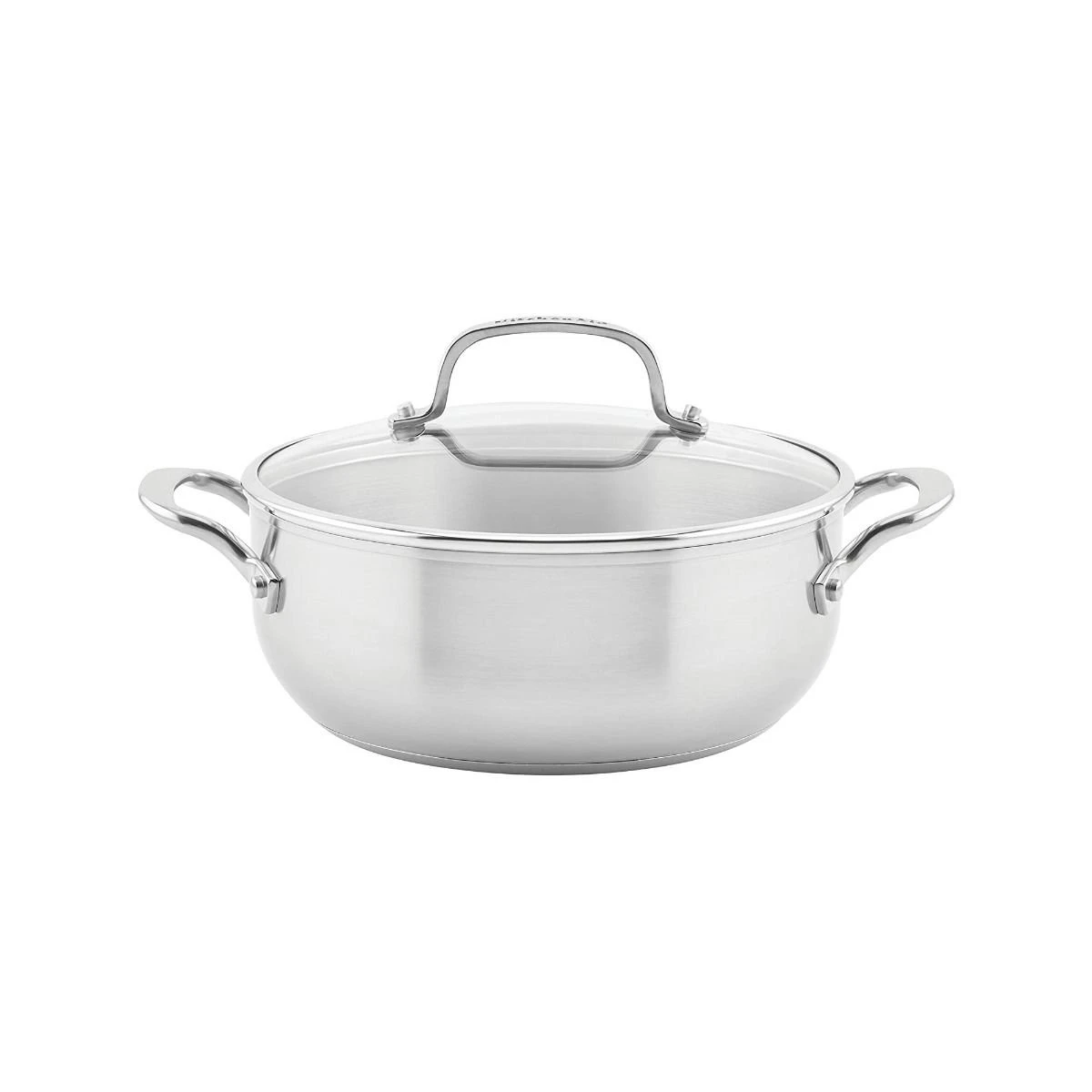 KitchenAid Non-Electrics KitchenAid 4 Qt. Stainless Steel 3-Ply Casserole Dish/Pan With Lid