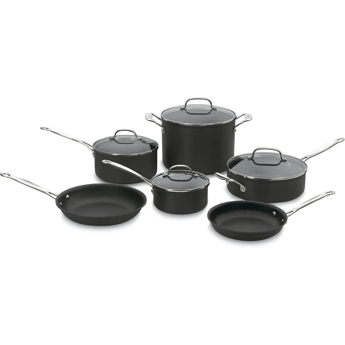 Cuisinart Chef's Classic Hard Anodized Nonstick Cookware Set | 10-Piece