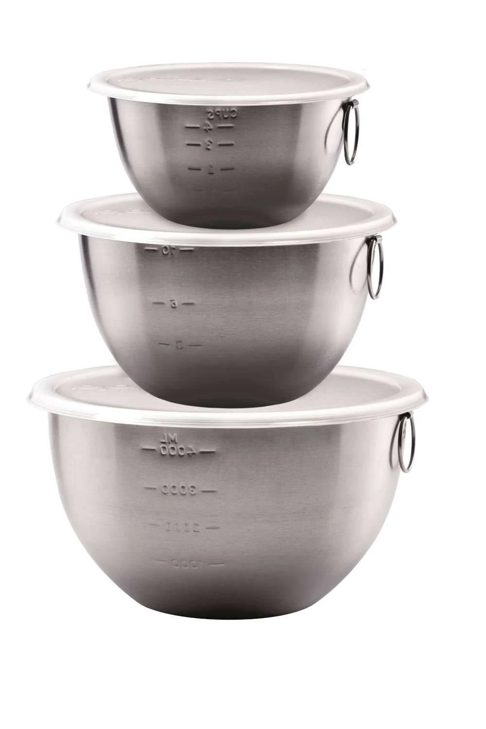Tovolo Stainless Steel Mixing Bowls With Lids | Set Of 3 - Image 2