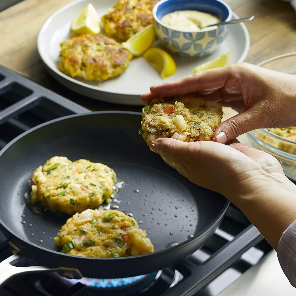 KitchenAid Non-Electrics KitchenAid 10" Hard Anodized Induction Fry Pan With Lid | Nonstick - Image 10