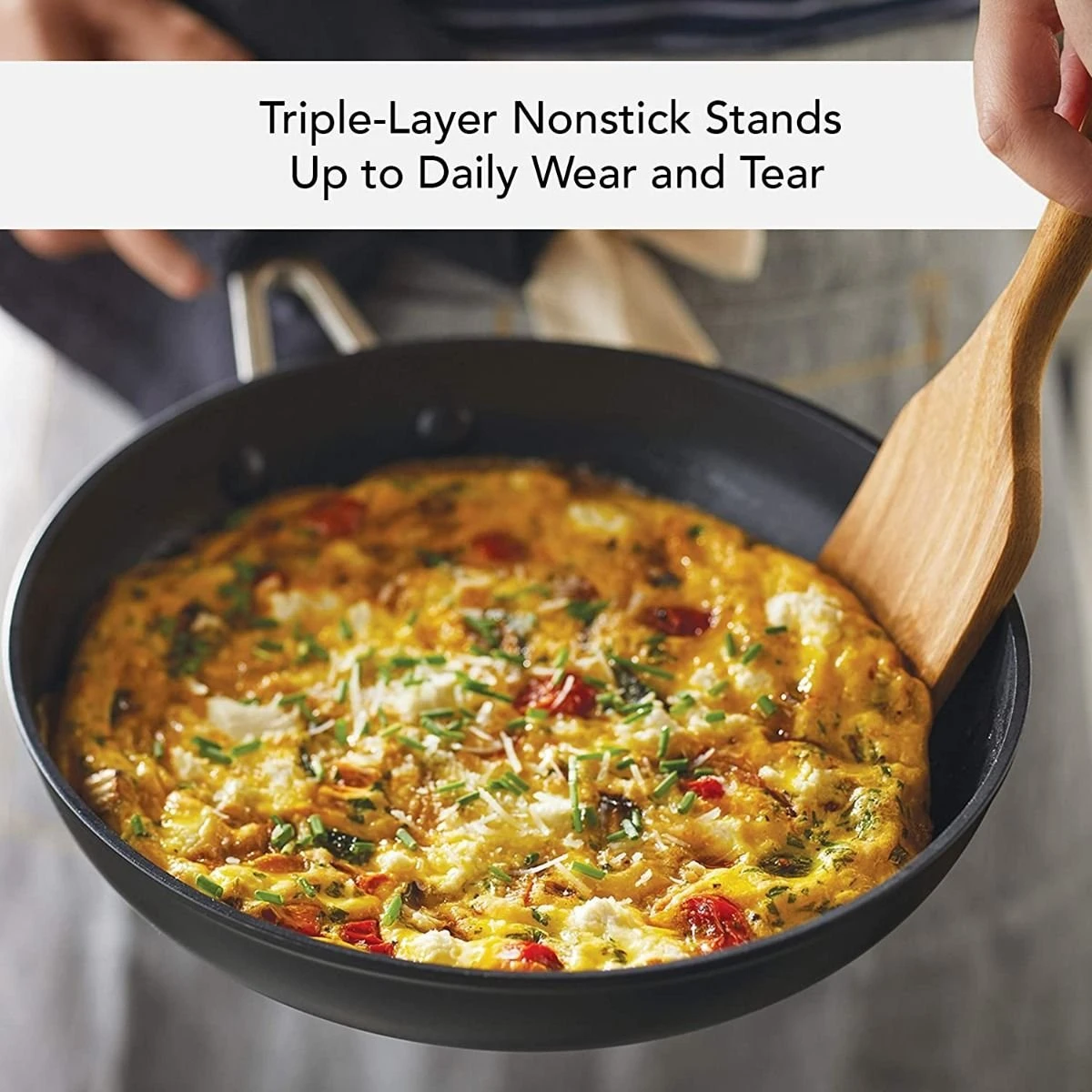 KitchenAid Non-Electrics KitchenAid 10" Hard Anodized Induction Fry Pan With Lid | Nonstick - Image 8