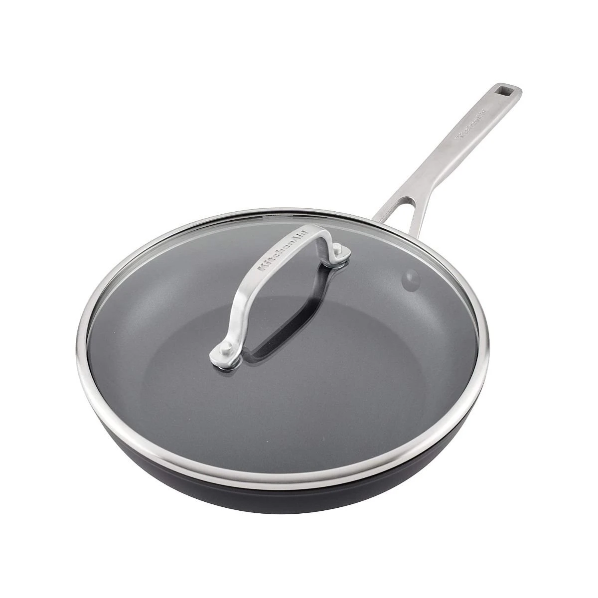 KitchenAid Non-Electrics KitchenAid 10" Hard Anodized Induction Fry Pan With Lid | Nonstick - Image 3