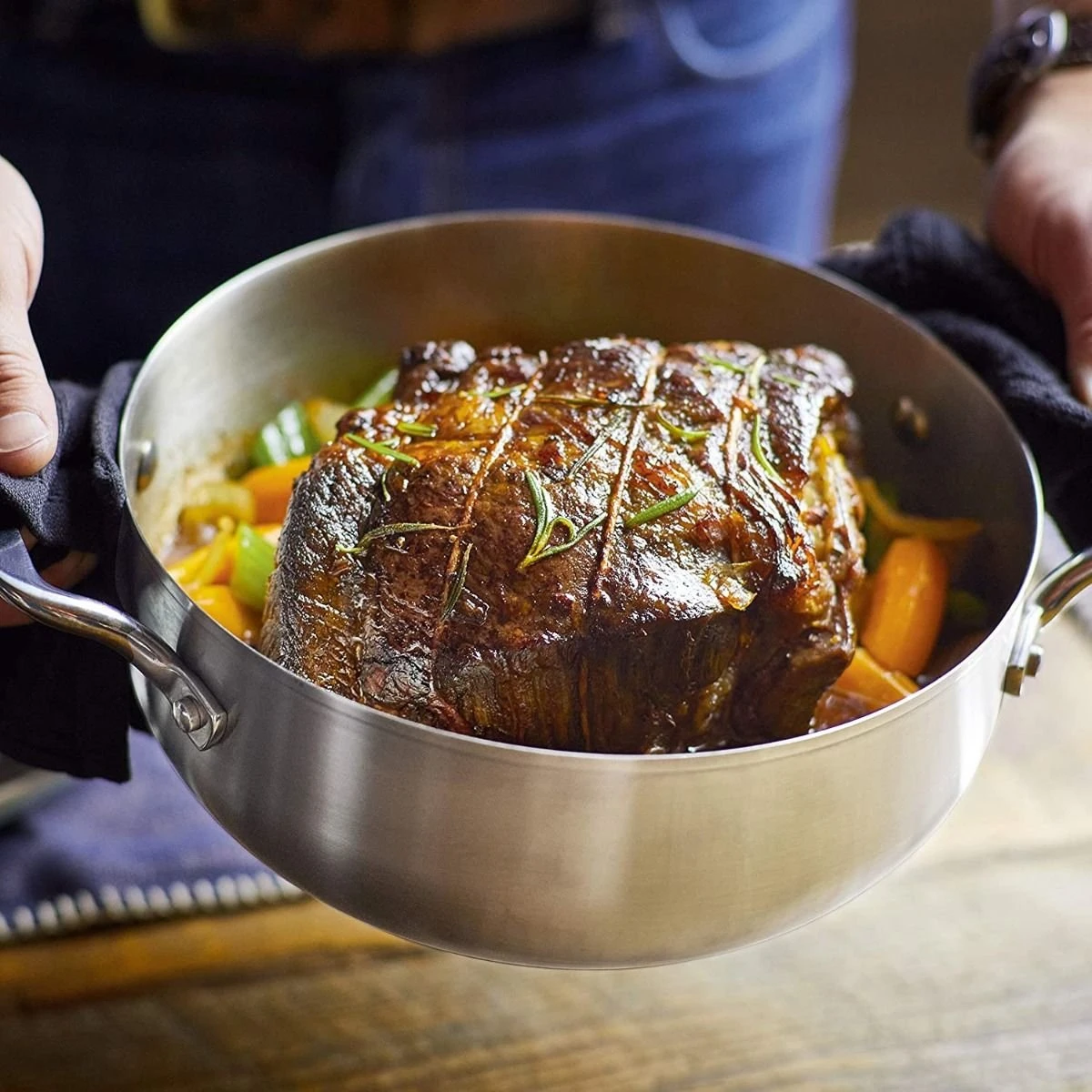 KitchenAid Non-Electrics KitchenAid 4 Qt. Stainless Steel 3-Ply Casserole Dish/Pan With Lid - Image 7