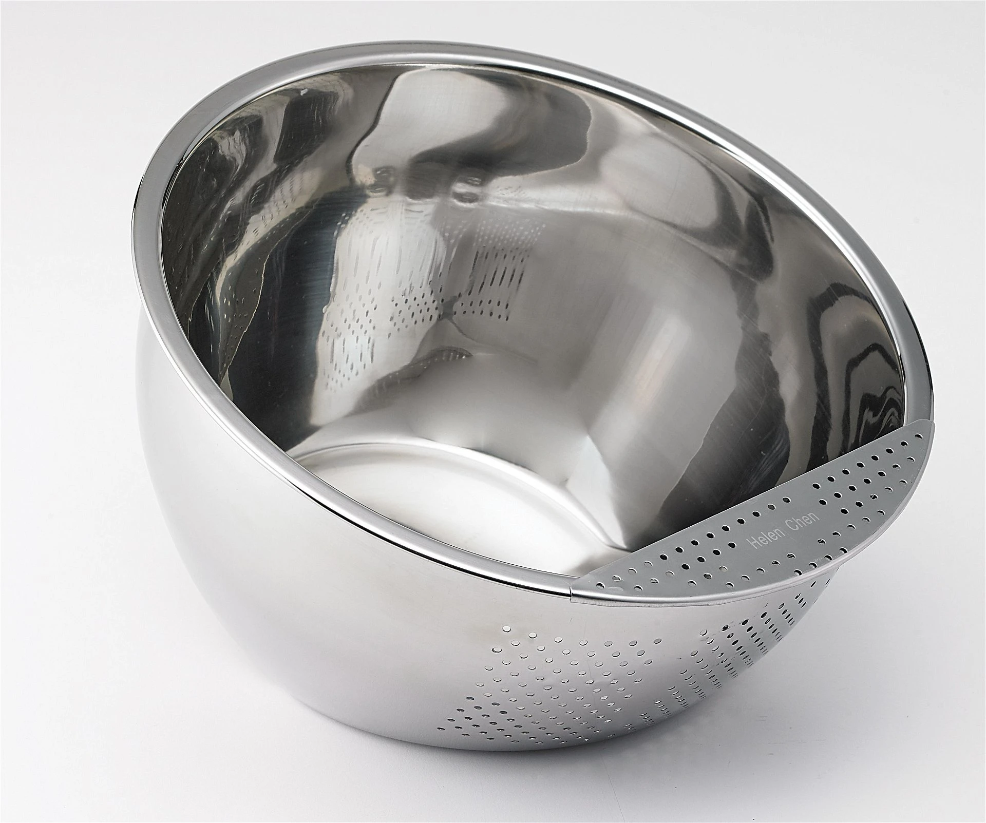 Helen's Asian Kitchen Stainless Steel Rice Washing Bowl - 3 Qt - Image 2