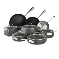 All-Clad HA1 Hard Anodized Nonstick Cookware Set | 13-Piece