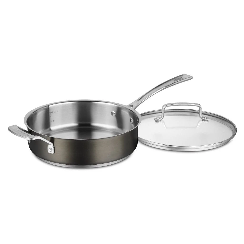 Cuisinart 11-Piece Black Stainless Cookware Set - Image 3