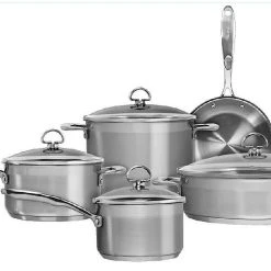Chantal 21 Steel Induction 9 Piece Cookware Set