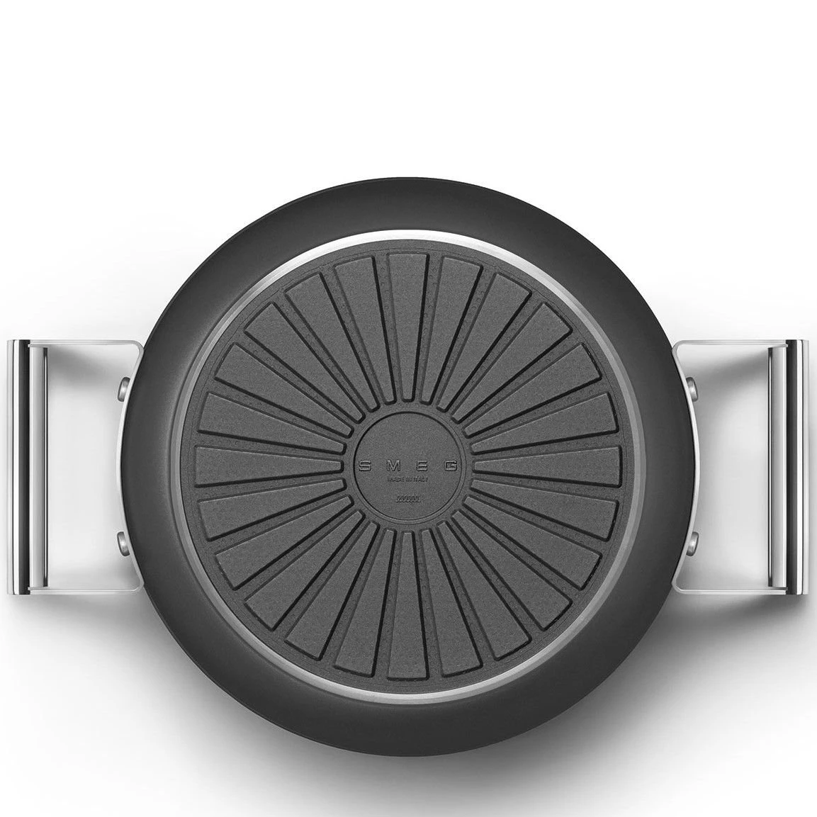 SMEG 5 Qt. Nonstick Casserole Dish With Lid | Black - Image 4