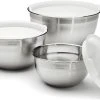 Cuisinart Stainless Steel Mixing Bowl 3 Piece Set With Lids
