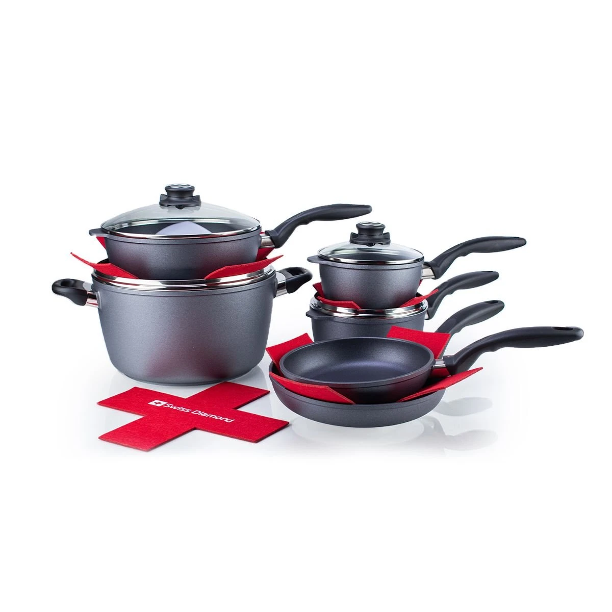 Swiss Diamond | HD 10-Piece Ultimate Kitchen Set + Pan Protectors - Image 2