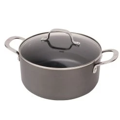 Swiss Diamond | Hard Anodized Induction 5-Quart Casserole With Glass Lid