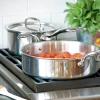 Heritage Steel Cookware Stainless Steel Sauteuse With Lid | 4 Qt.