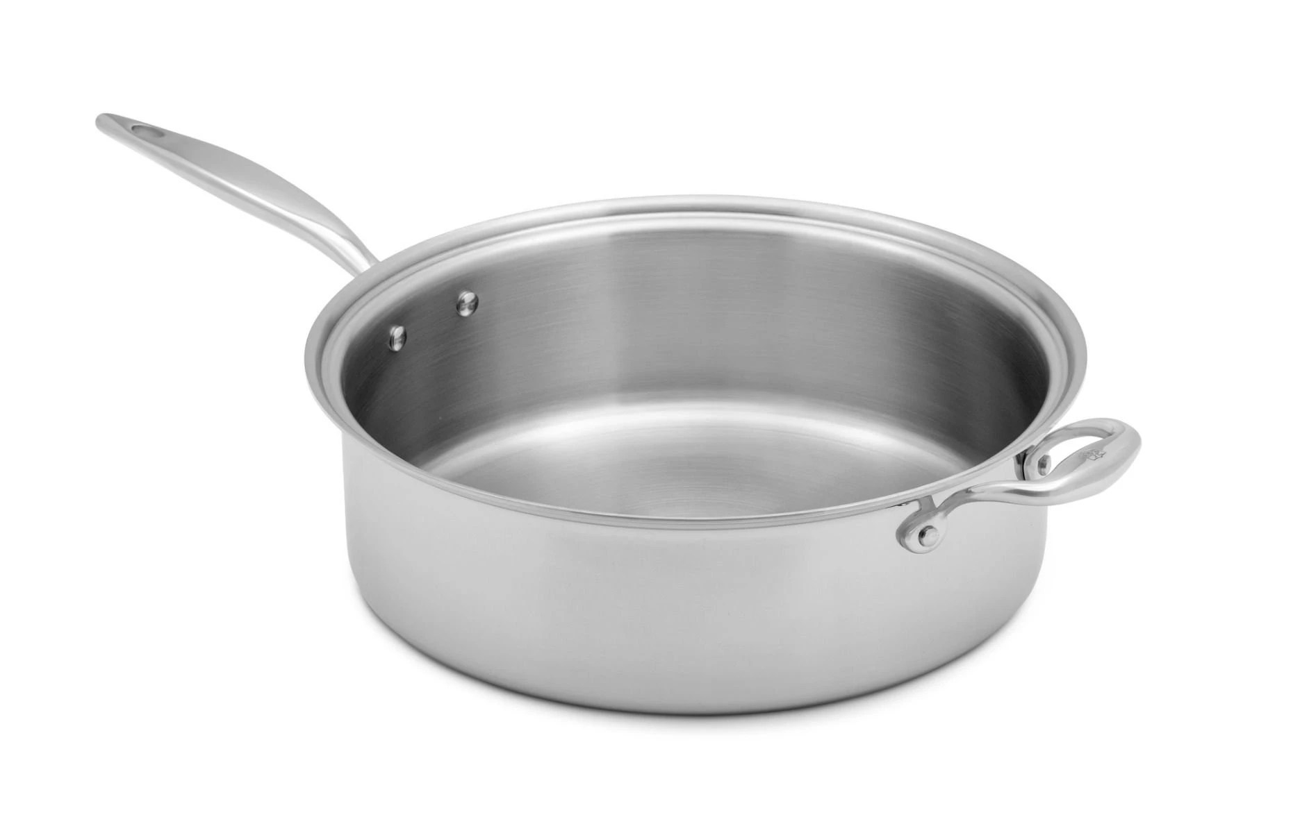 Heritage Steel Cookware Stainless Steel Family Sauté Pan With Lid | 8 Qt.