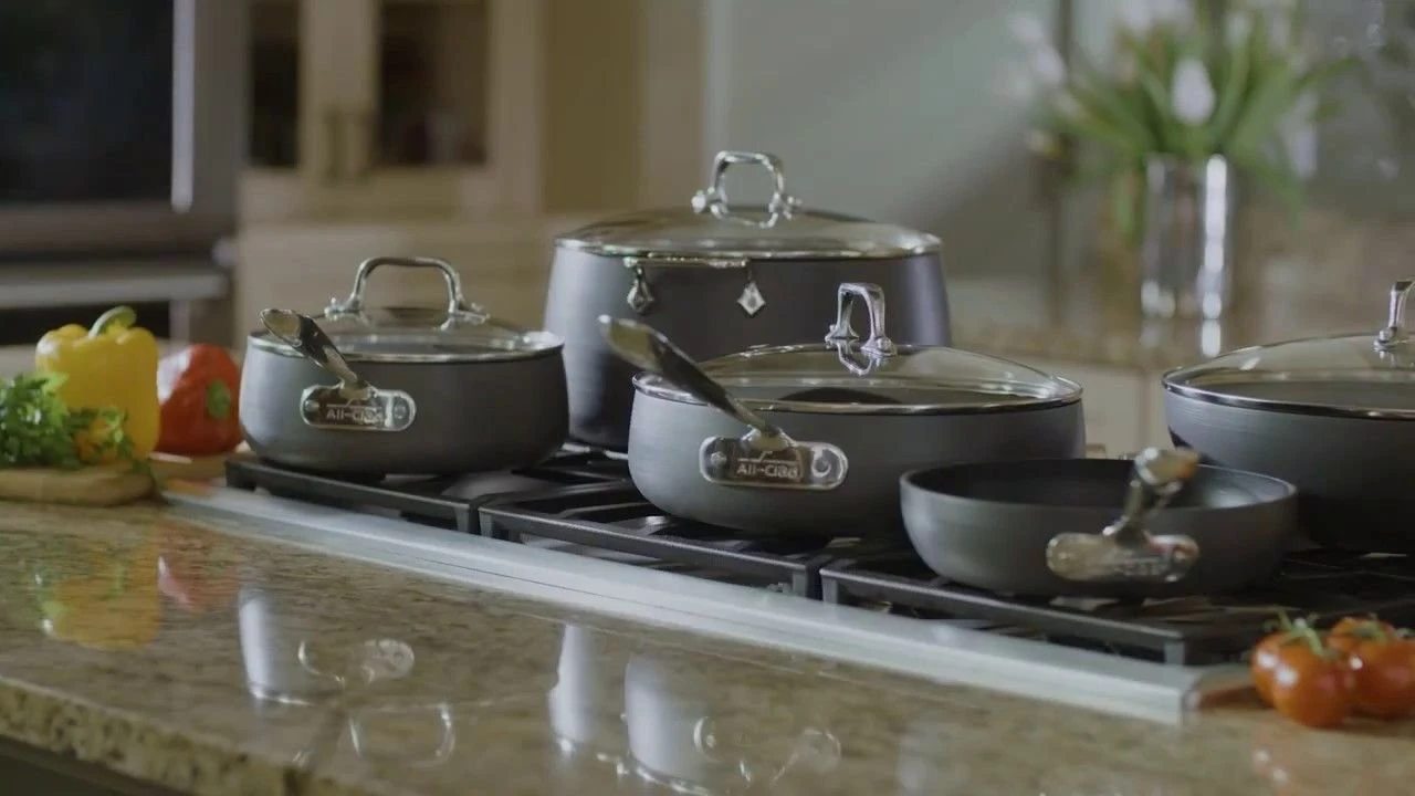All-Clad HA1 Hard Anodized Nonstick Cookware Set | 10-Piece - Image 2