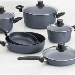 Woll Cookware - Diamond Plus Induction Cookware Set: 10 Pieces