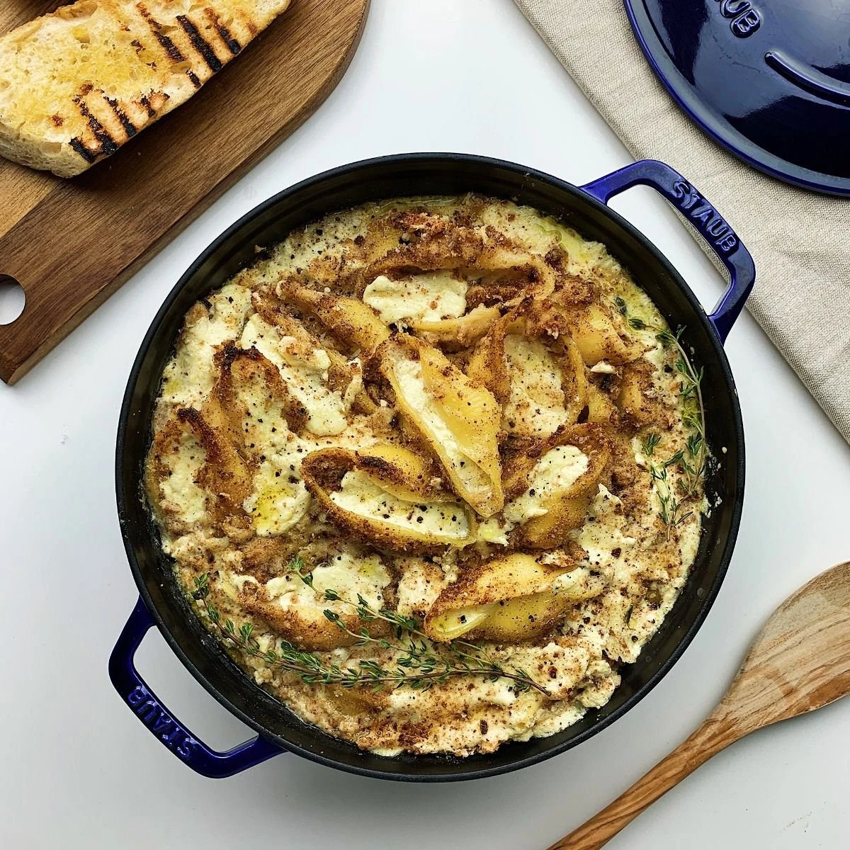 Staub Stackable Cocotte, Braiser, And Grill Pan With Lid | Dark Blue - Image 11