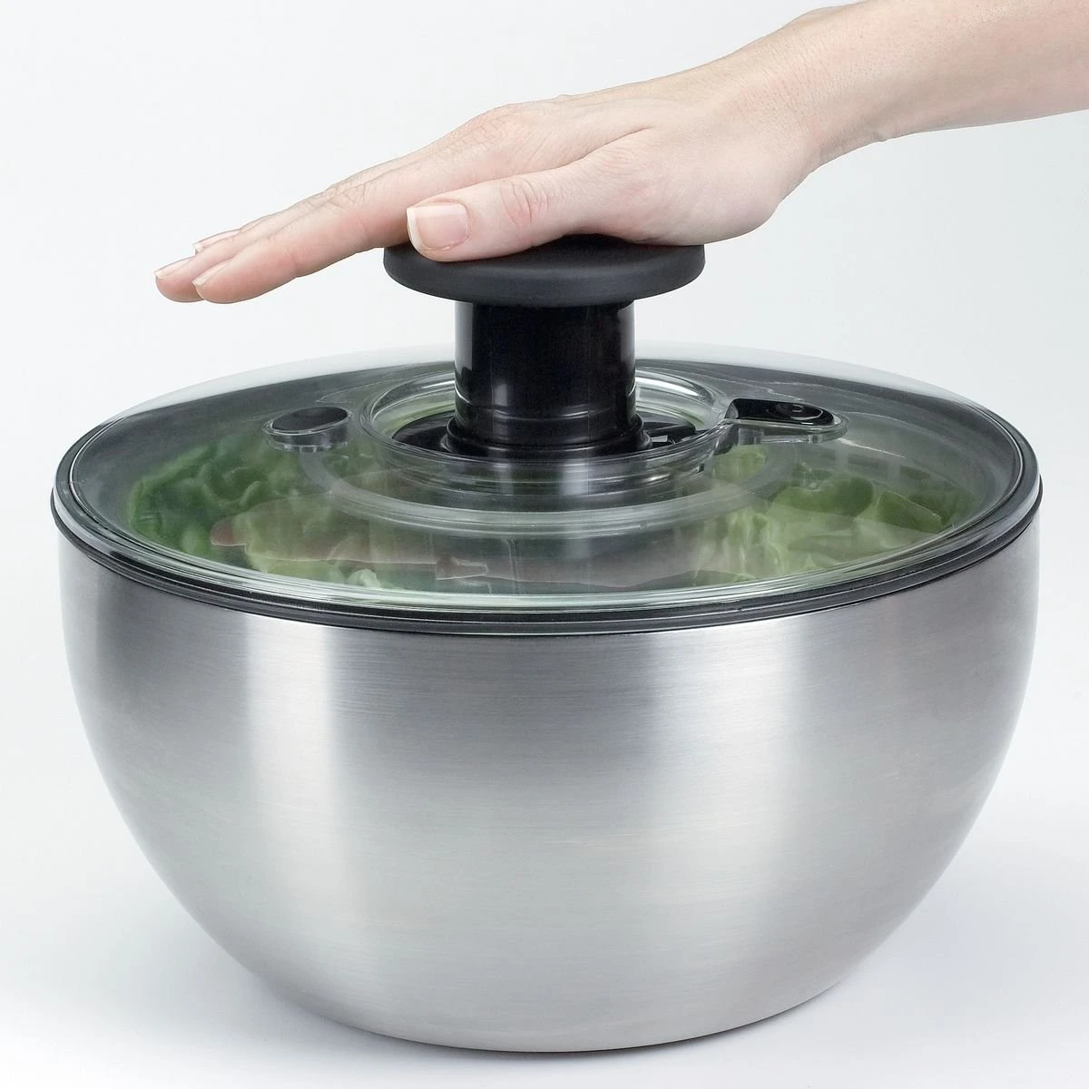 OXO Steel Salad Spinner - Image 2