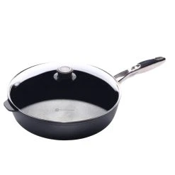 Swiss Diamond | HD Sauté Pan With Lid & Stainless Steel Handle - 12.5" (5.8 Qt.)
